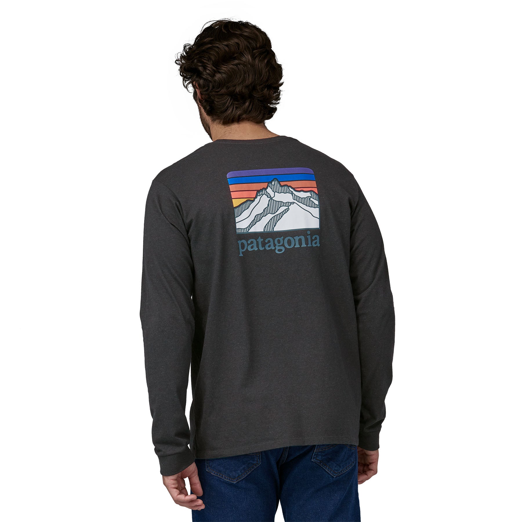 Men's Long-Sleeved Line Logo Ridge Responsibili-Tee®