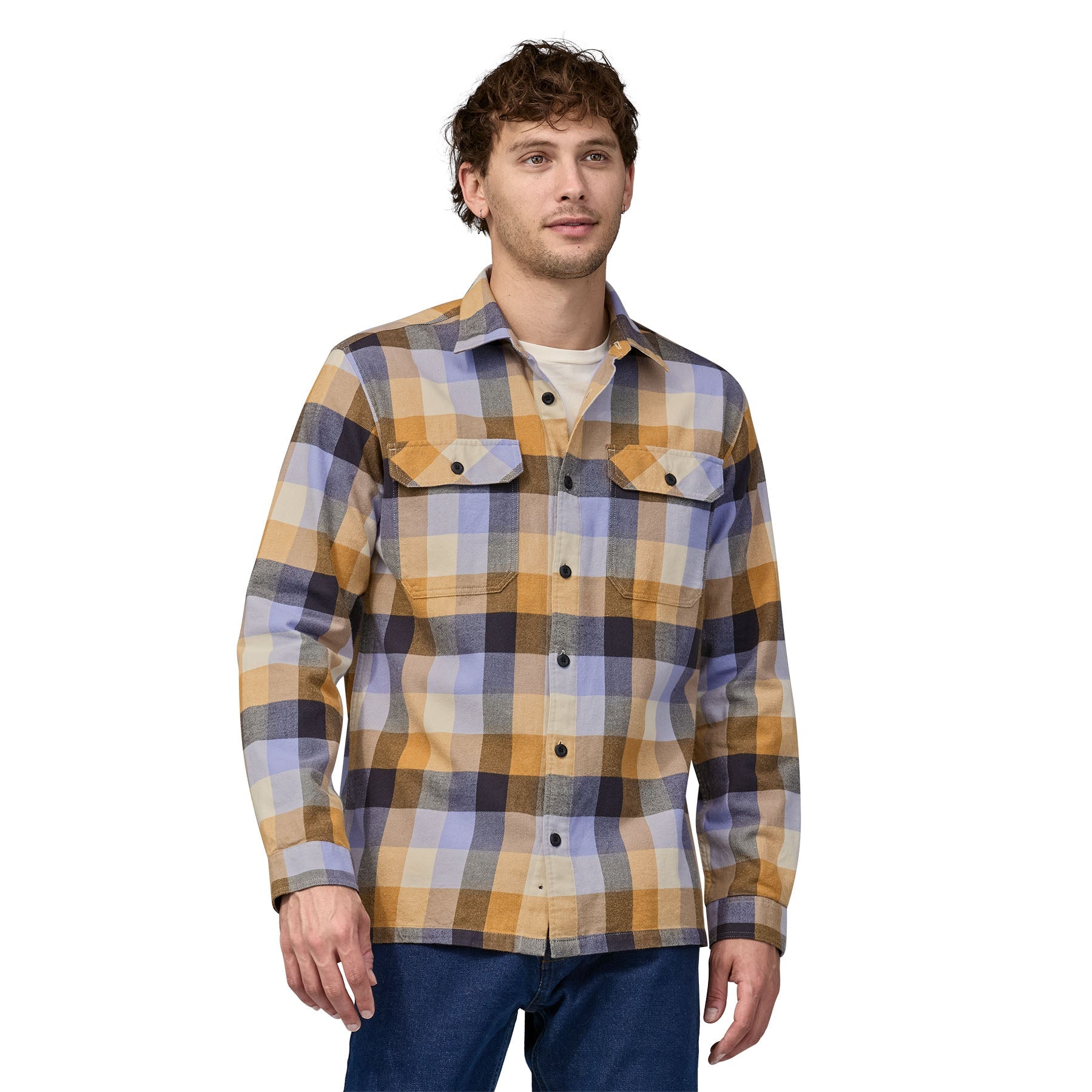 Men's Long-Sleeved Organic Cotton Midweight Fjord Flannel Shirt