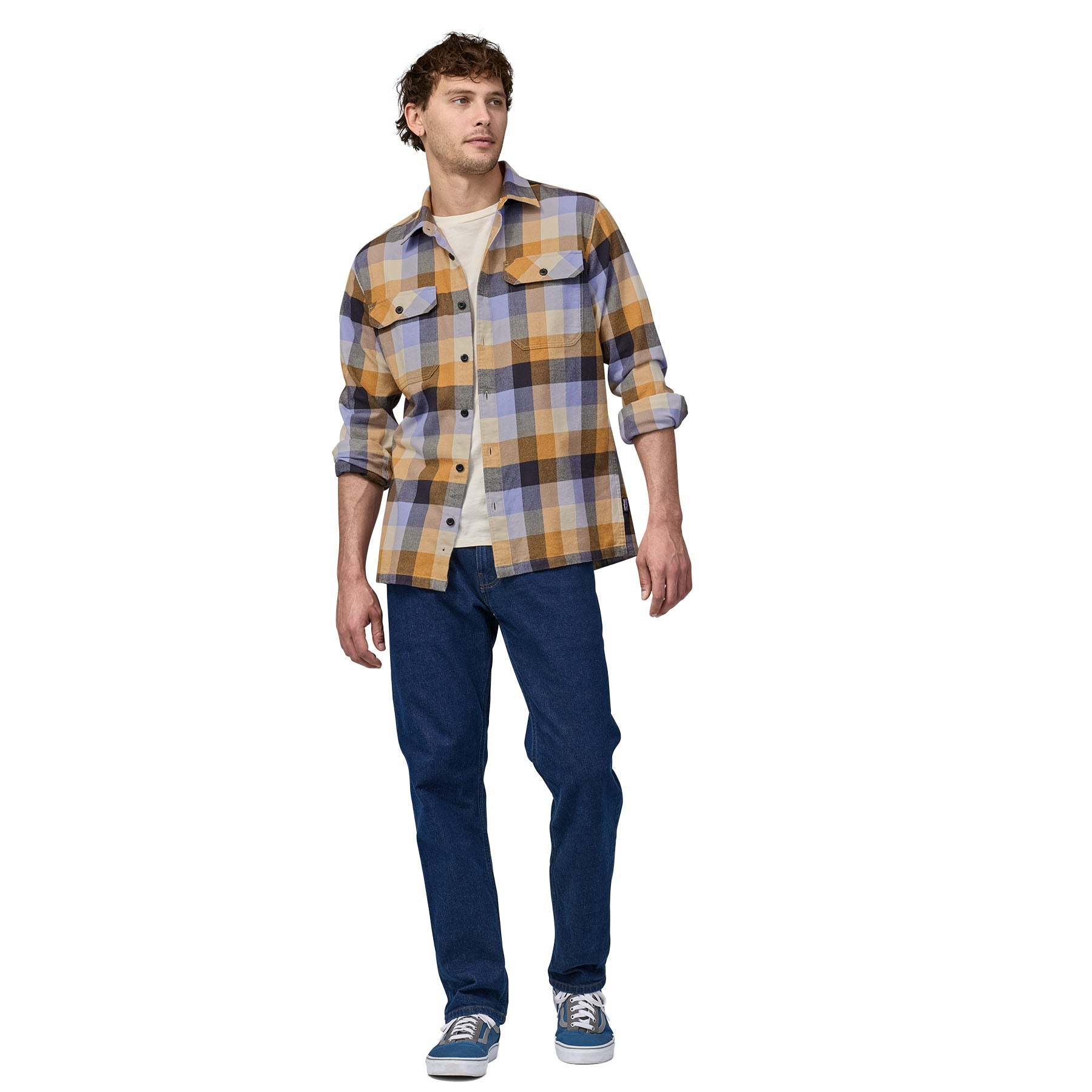 Men's Long-Sleeved Organic Cotton Midweight Fjord Flannel Shirt