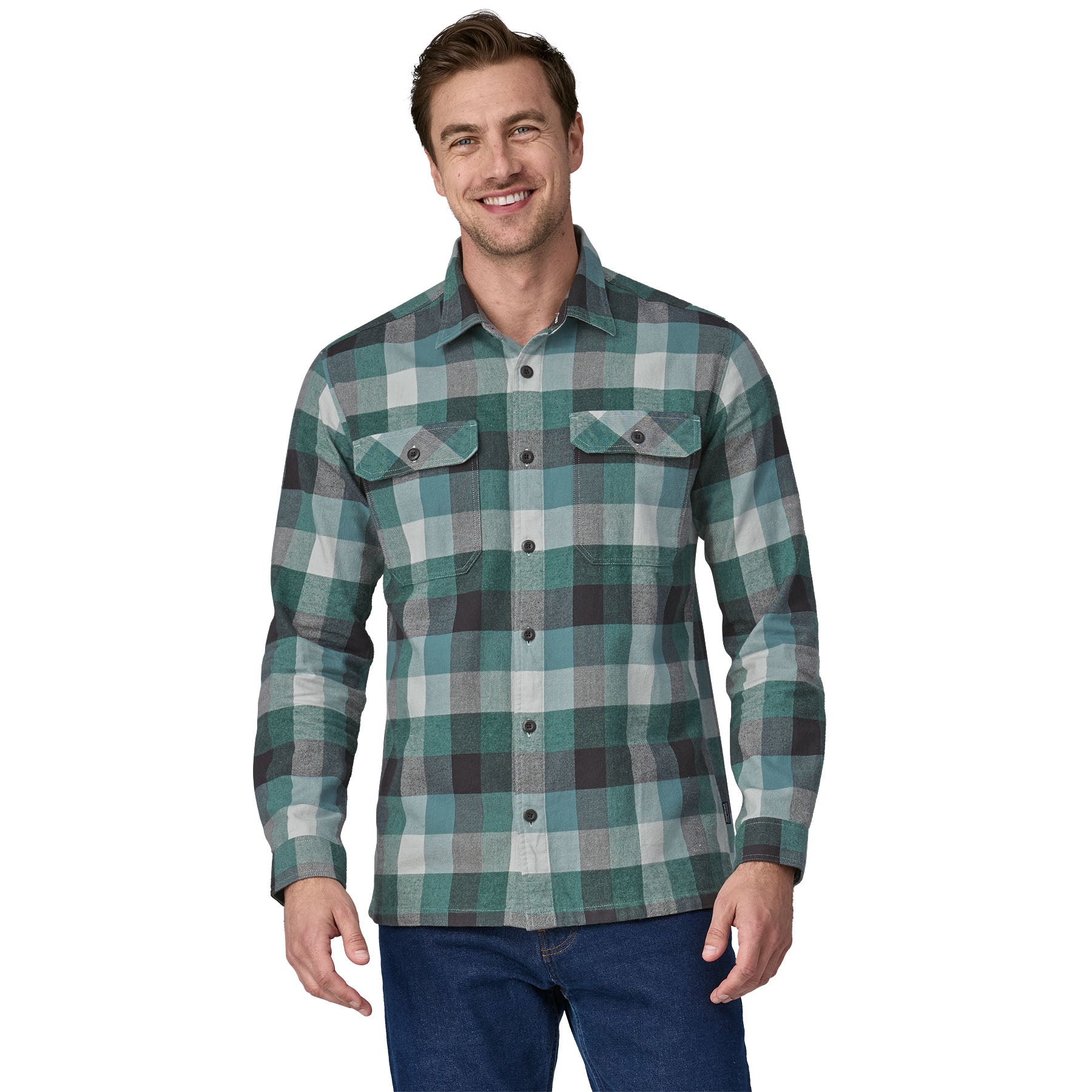 Men's Long-Sleeved Organic Cotton Midweight Fjord Flannel Shirt