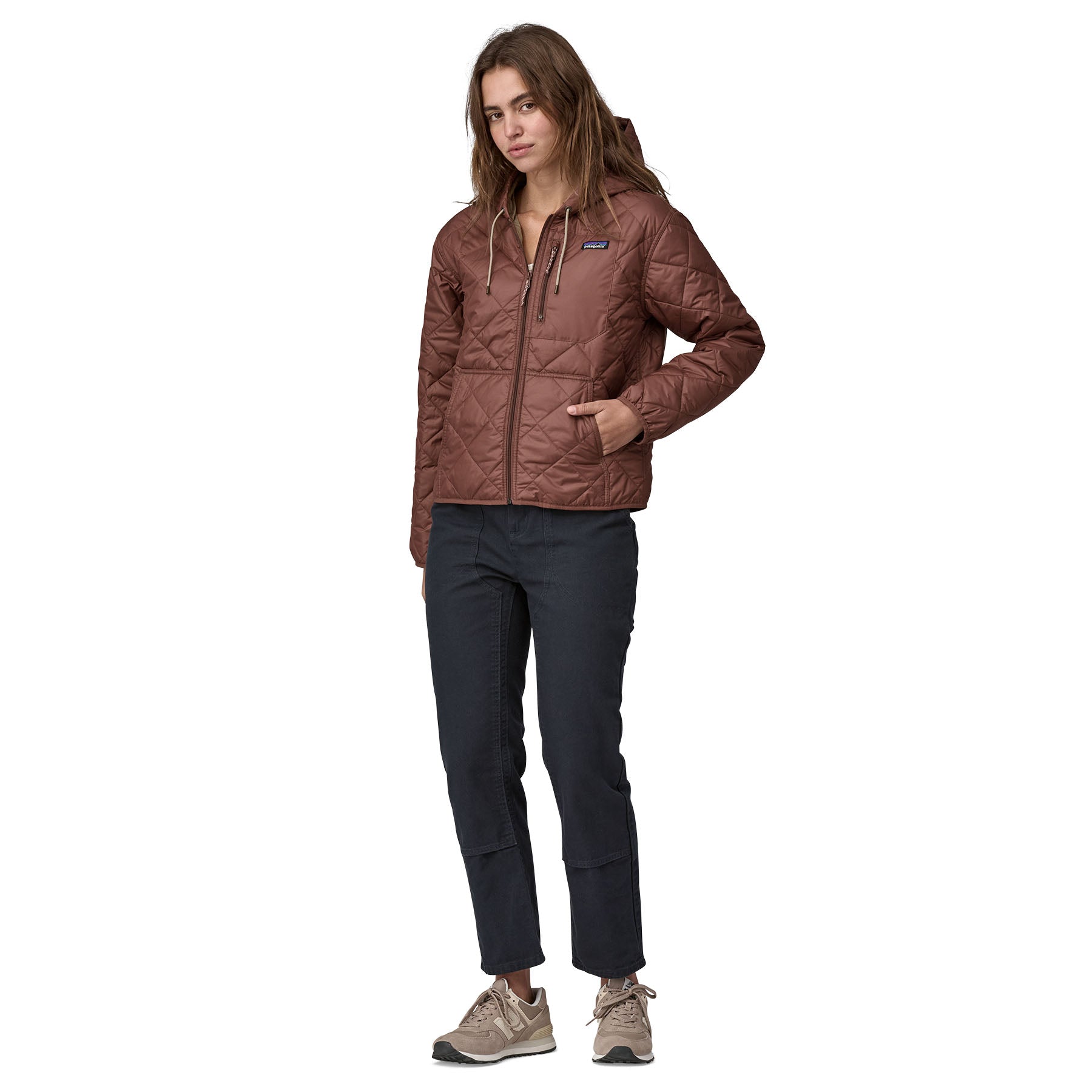 Women's Diamond Quilted Bomber Hoody