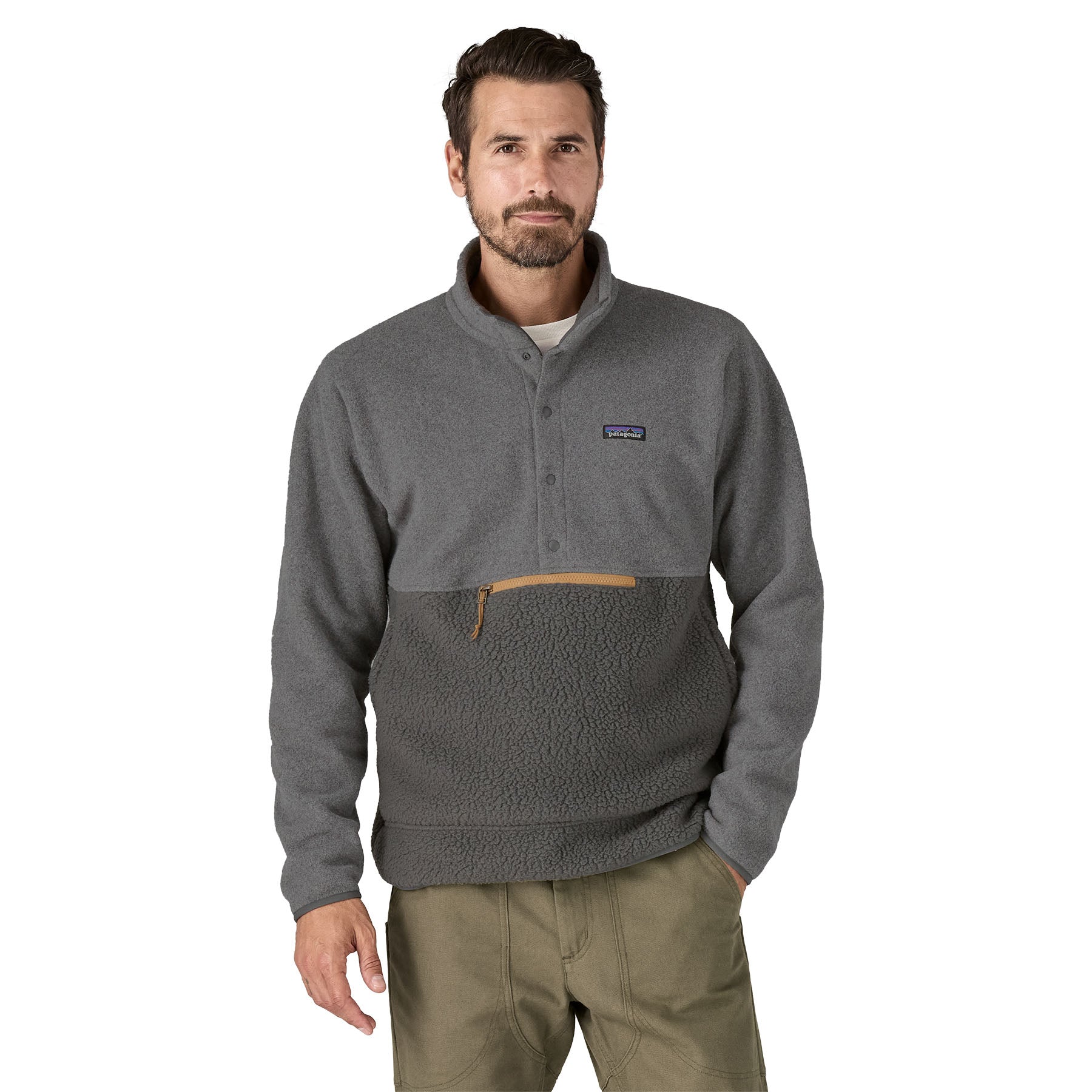 Men's Retro Pile Half-Snap Pullover