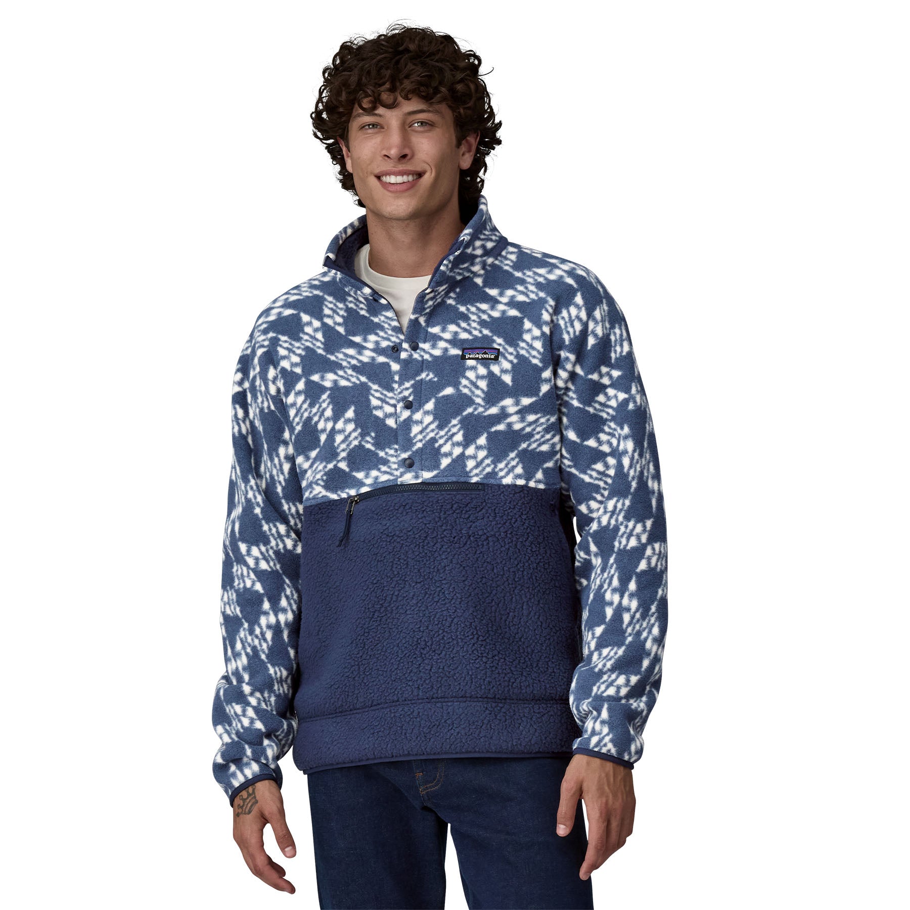 Men's Retro Pile Half-Snap Pullover