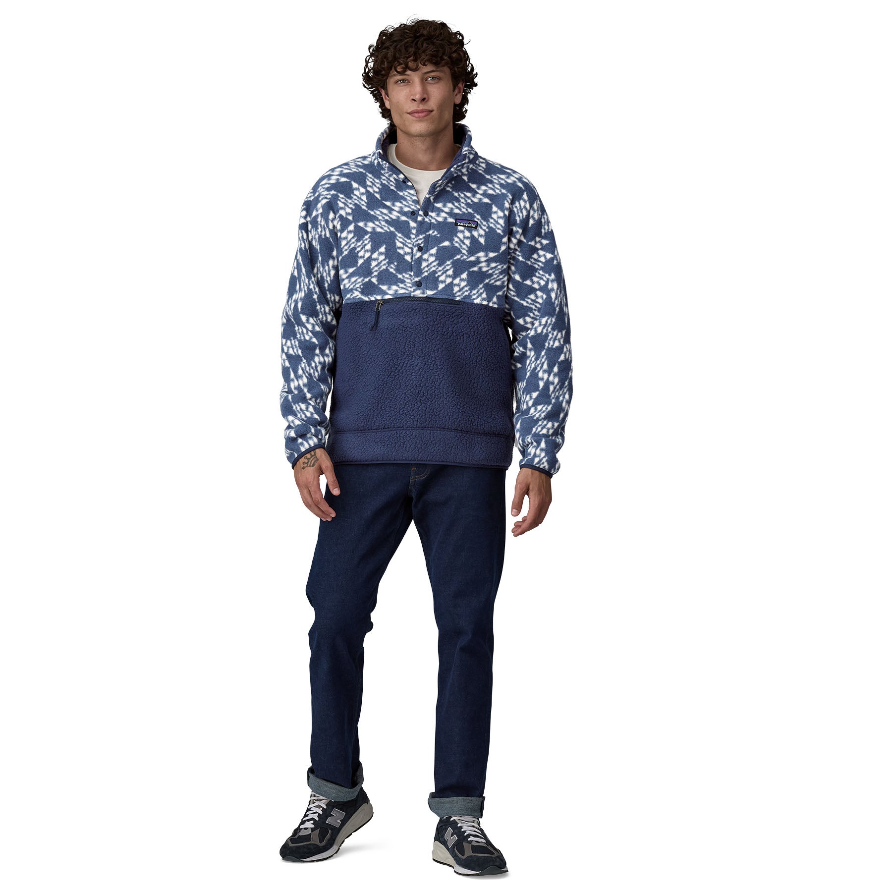 Men's Retro Pile Half-Snap Pullover