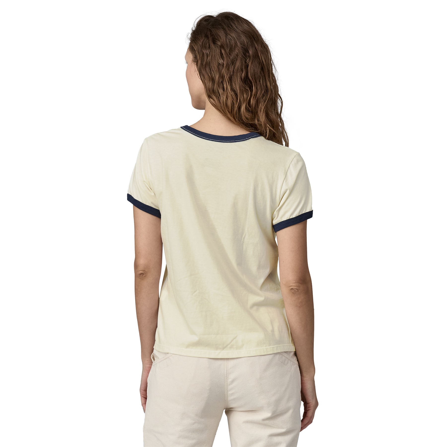 Women's '73 Text Logo Organic Ringer Tee