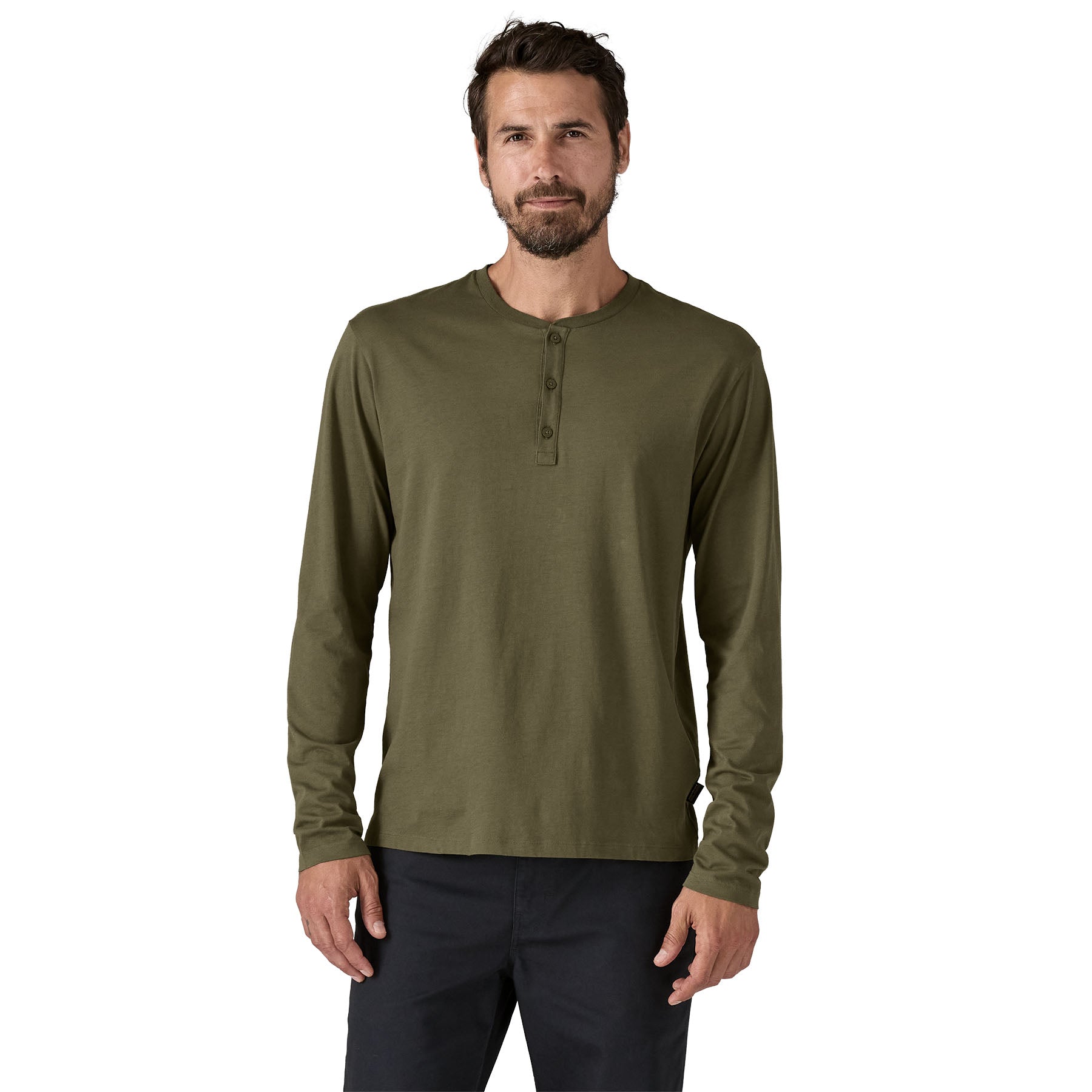 Men's Long-Sleeved Daily Henley