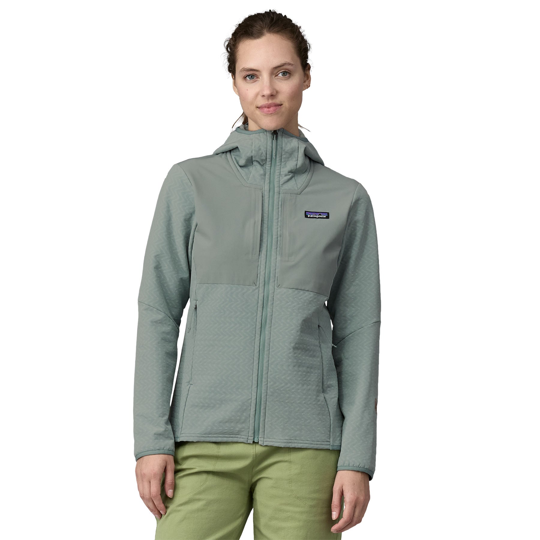 Patagonia Women s R2 CrossStrata Fleece Hoody Thermal Blue