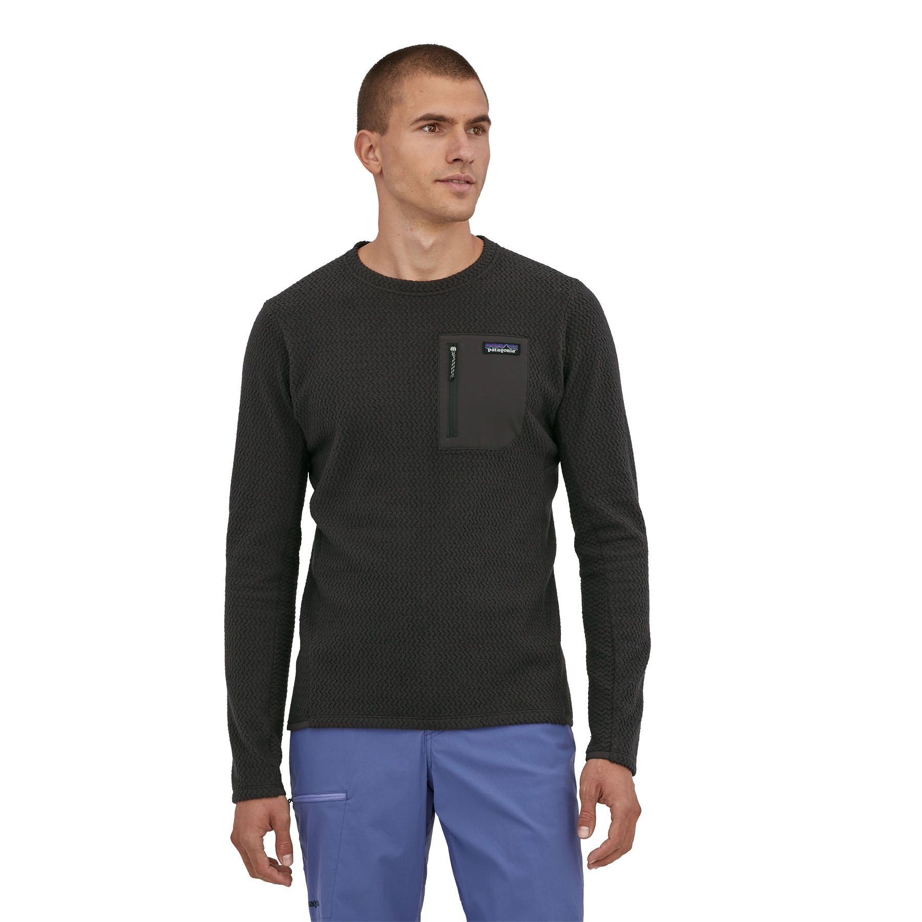 Patagonia Men's R1® Air Fleece Crewneck Pullover - Black