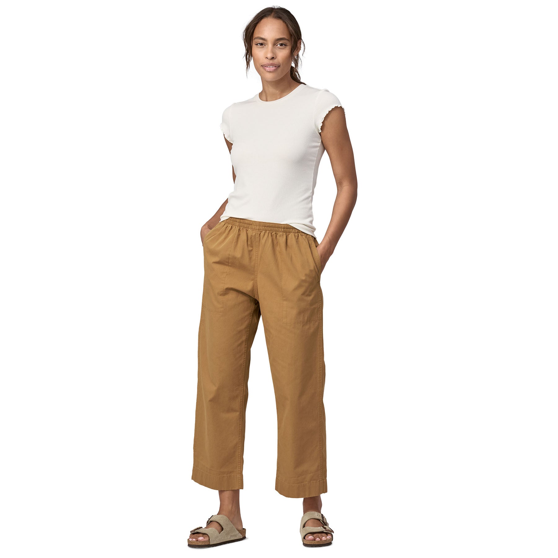 Patagonia Women's Funhoggers™ Cotton Pants - Nest Brown