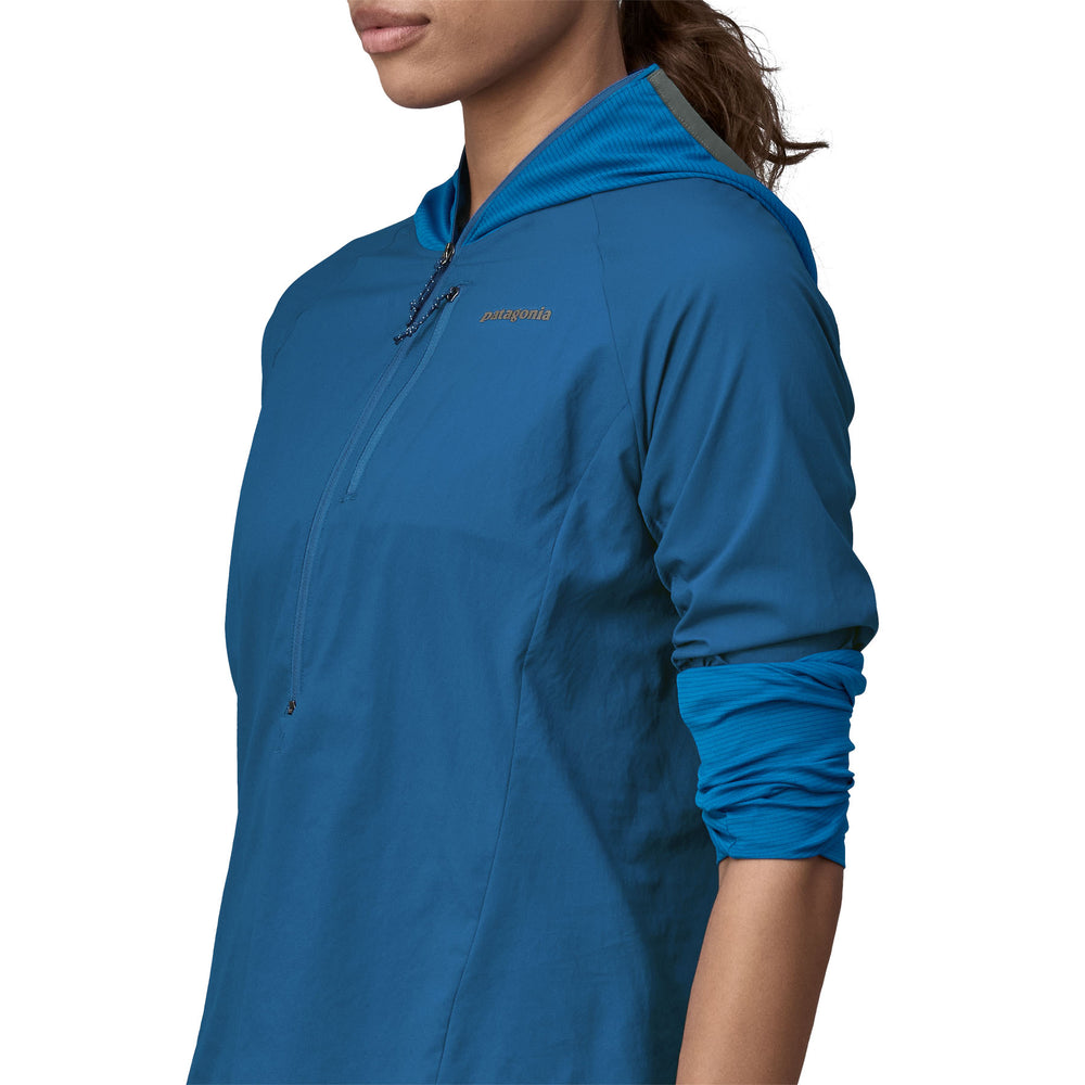 Patagonia Women's Airshed Pro Running Windbreaker Pullover - Wispy Green