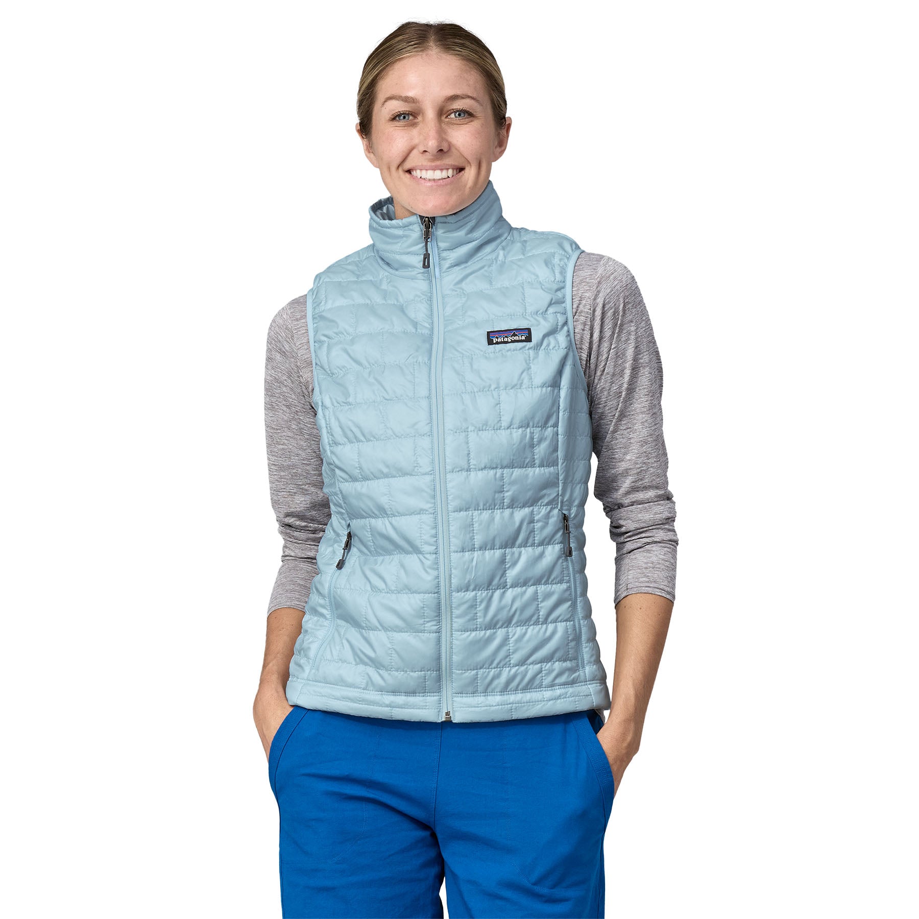 Patagonia nano puff on sale vest women's smolder blue