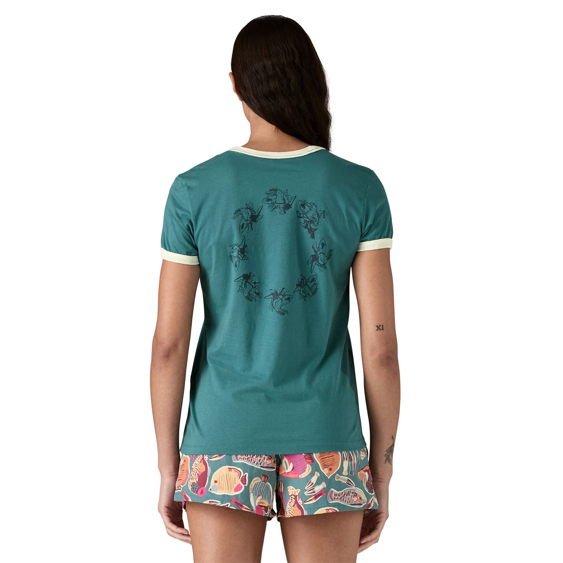 Women's Water People Organic Ringer Tee